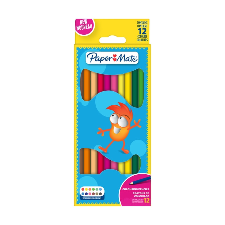 Kredki ołówkowe Kids Colouring 12 kol. Paper Mate